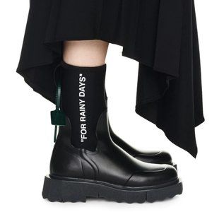 Off-White Black Winter Rain Boots